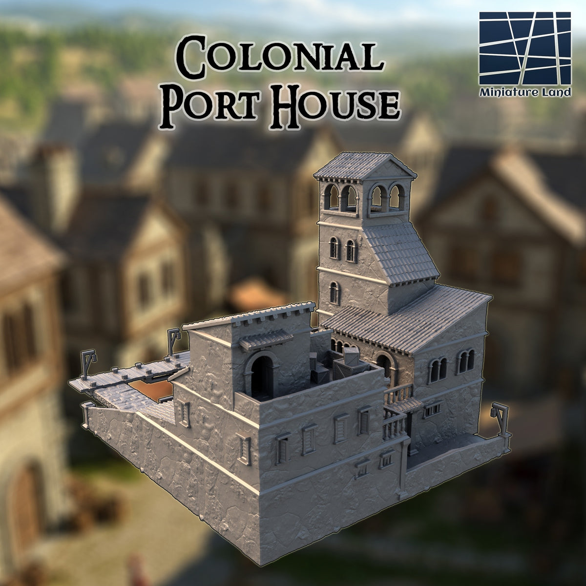 Colonial Port House DND Harbor Tabletop Terrain