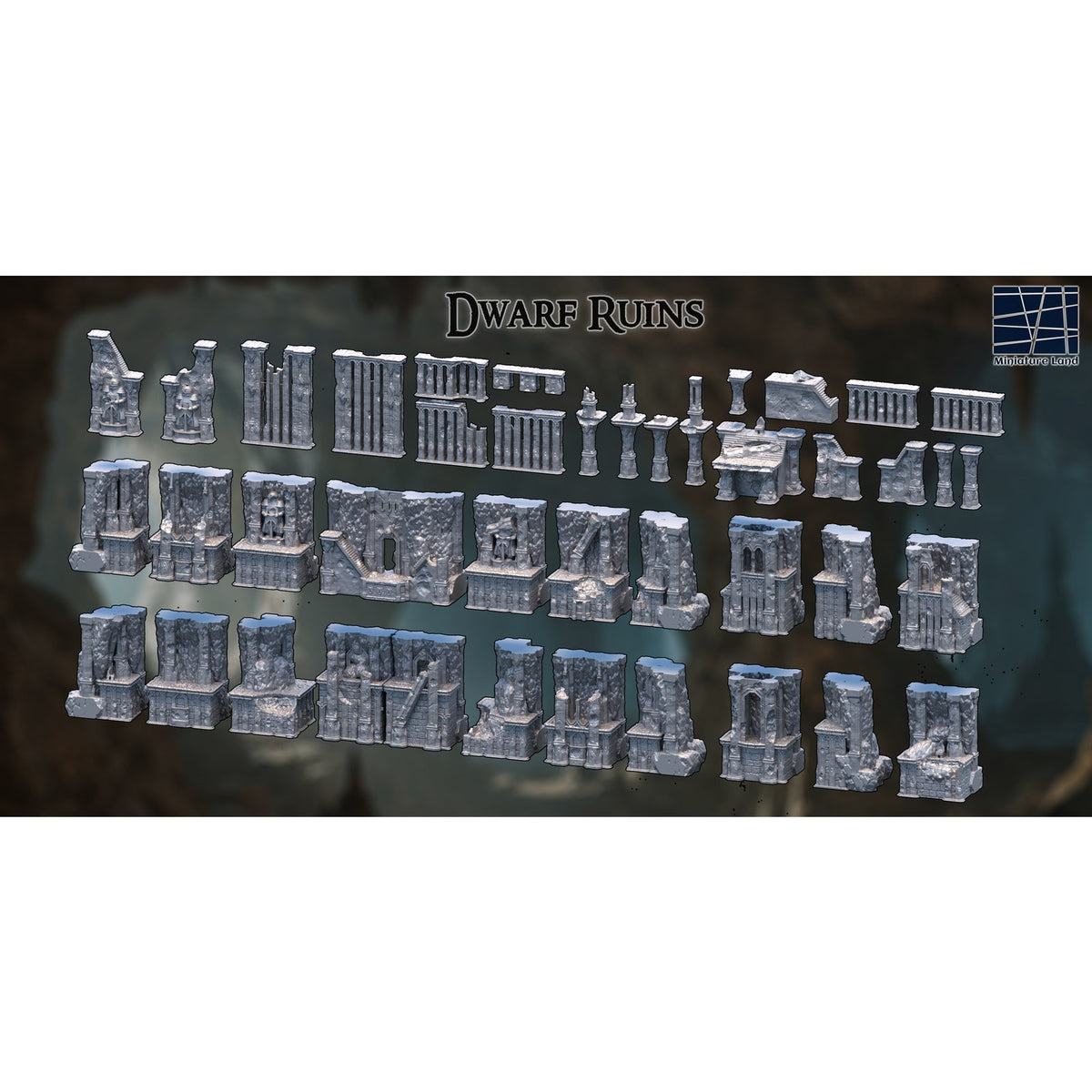 Dwarven Ruins DND, Wargames Tabletop Terrain