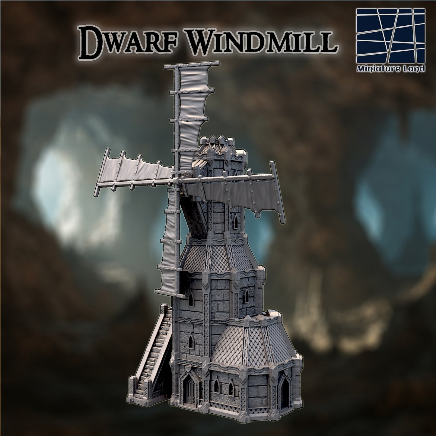 Dwarf Windmill DND Terrain Building