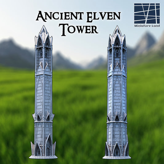Ancient Elven Tower DND, Wargames Tabletop Terrain