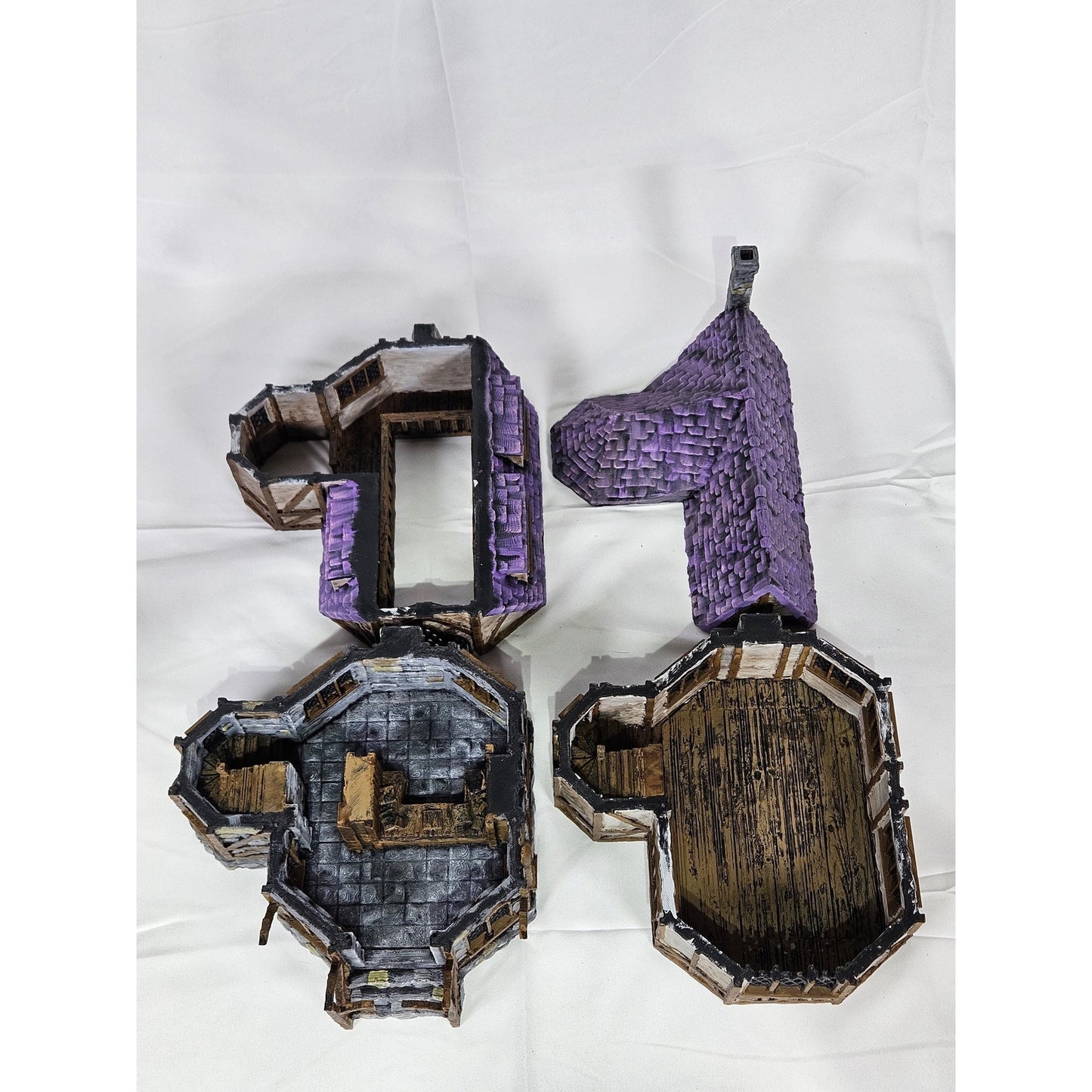 Medieval Book Seller Shop Tabletop Terrain- Fantasy for D&D, Warhammer 28MM