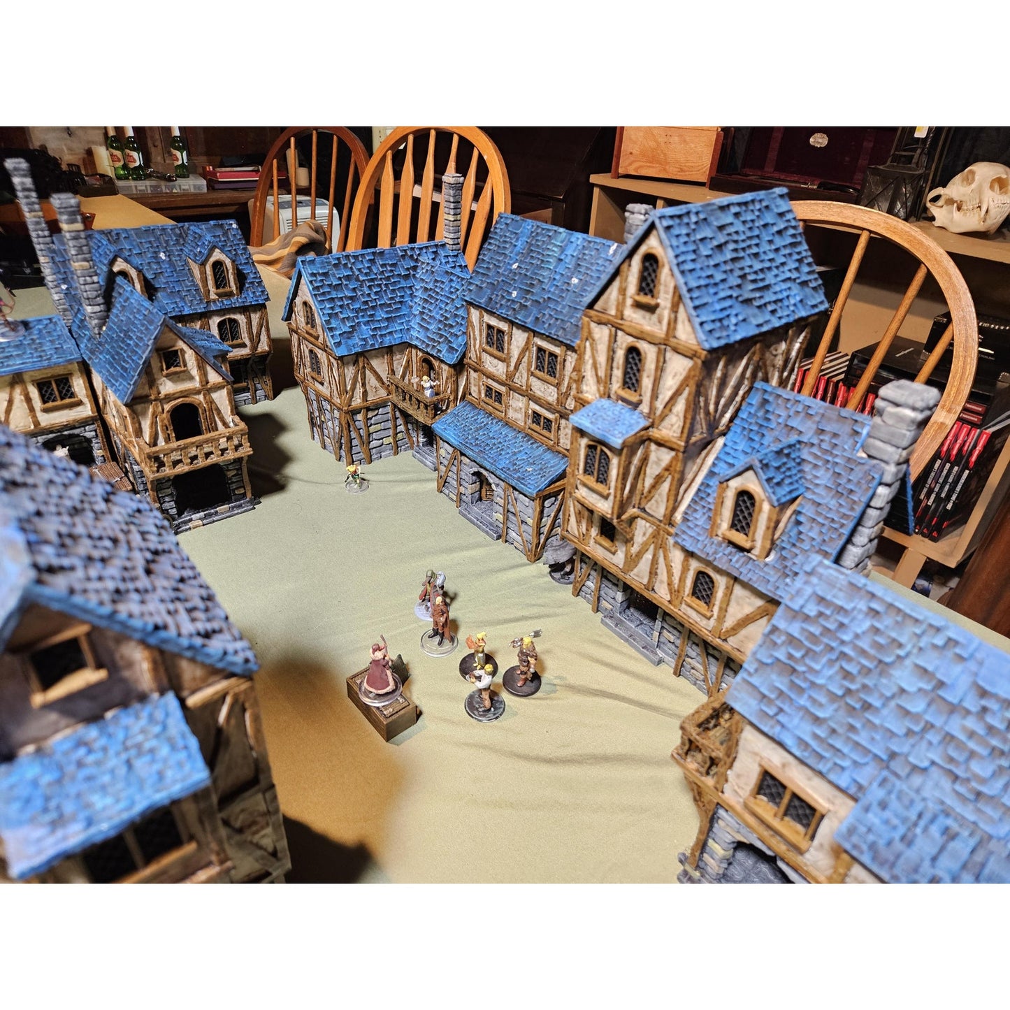 Medieval Town Houses Tabletop Terrain- Terrain Fantasy for D&D, Warhammer 28MM