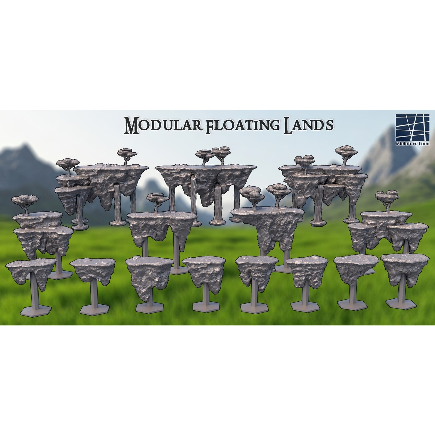 Modular Floating Lands DND, Wargames Tabletop Terrain 28mm