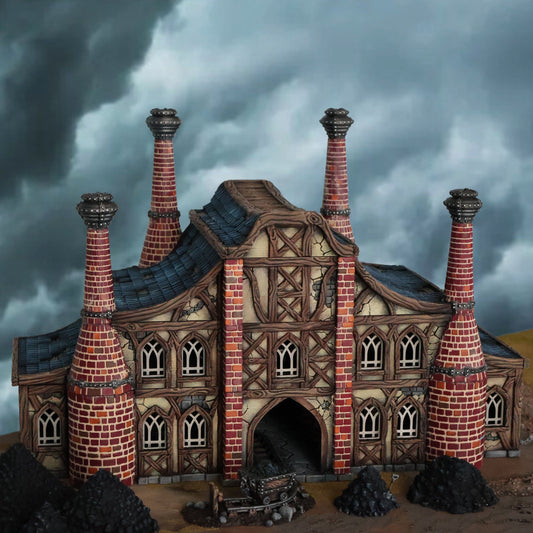 Medieval Forge Building DND Fantasy Tabletop Terrain