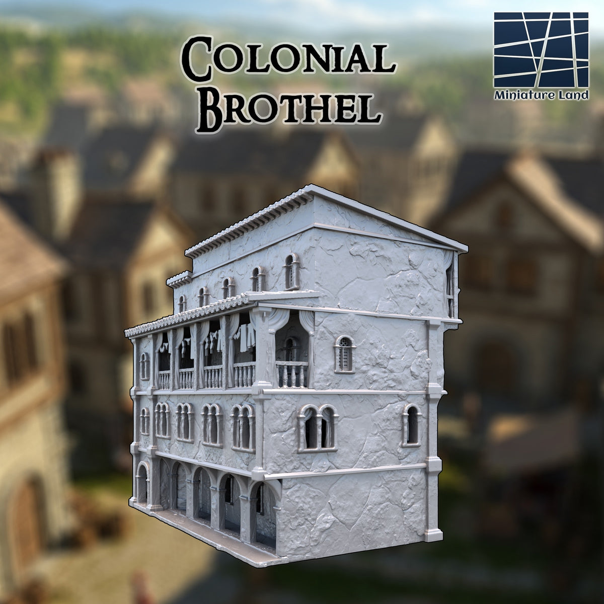 Colonial Brothel DND, Wargames Tabletop Terrain