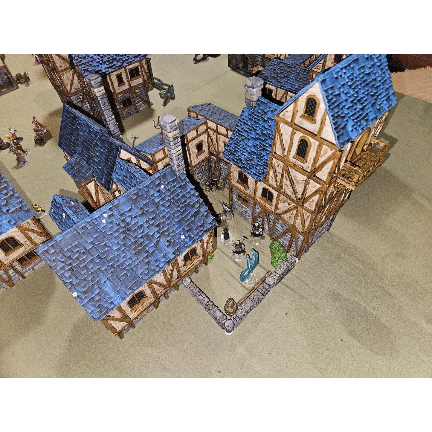 Medieval Town Houses Tabletop Terrain- Terrain Fantasy for D&D, Warhammer 28MM
