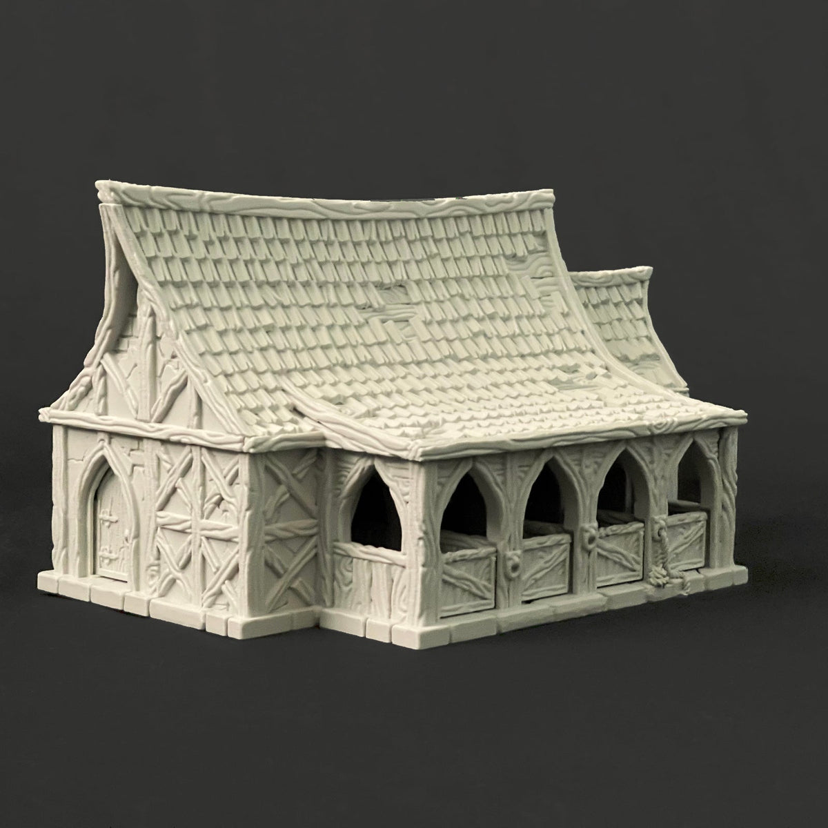 Medieval Horse Stable DND Fantasy Tabletop Terrain