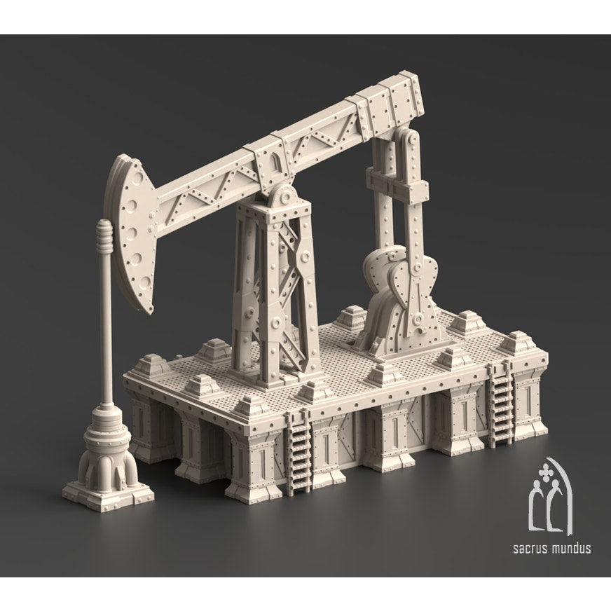 Imperial Oil Field Grimdark Sci Fi Industrial Tabletop Terrain