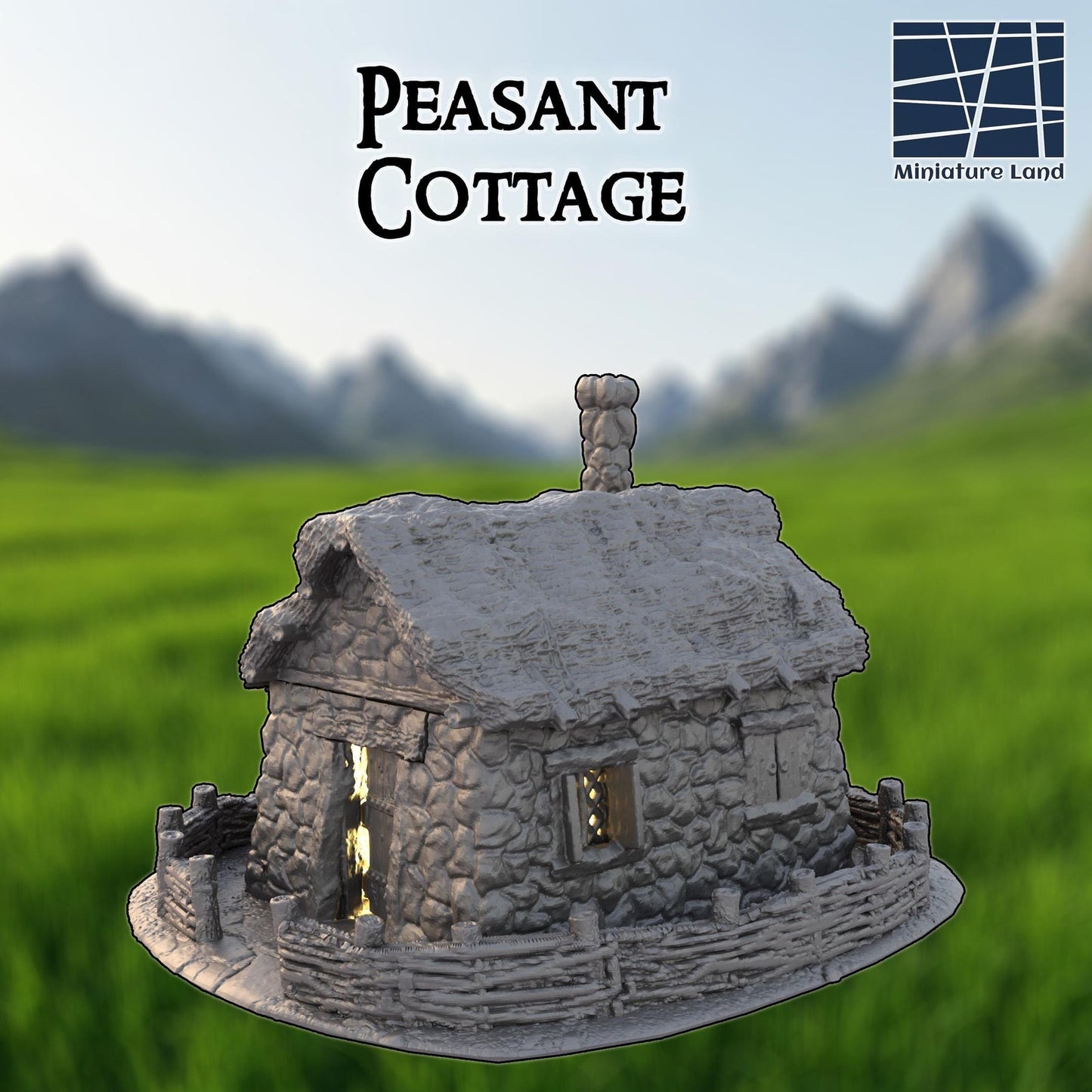 Peasant Cottage D&D Tabletop Terrain 28mm