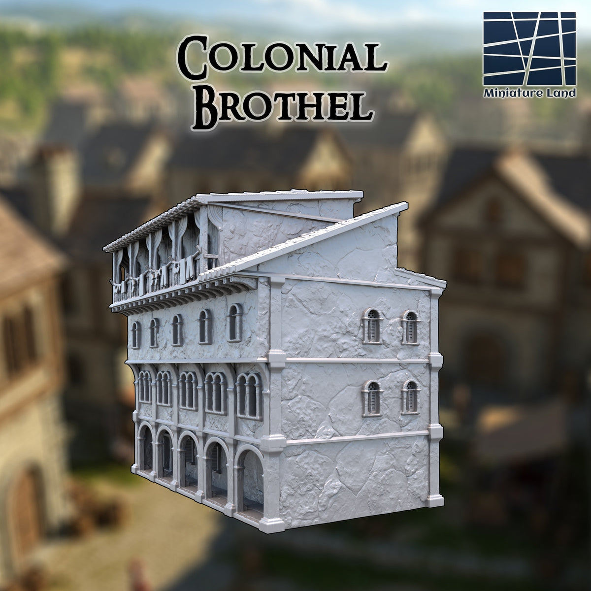 Colonial Brothel DND, Wargames Tabletop Terrain