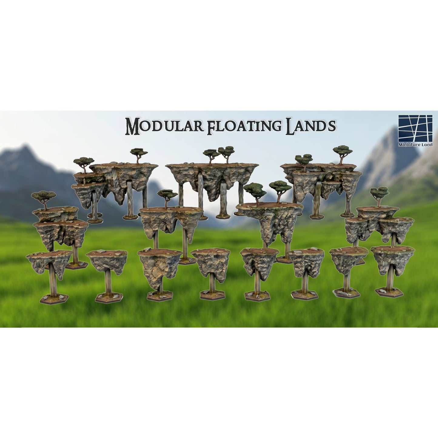 Modular Floating Lands DND, Wargames Tabletop Terrain 28mm