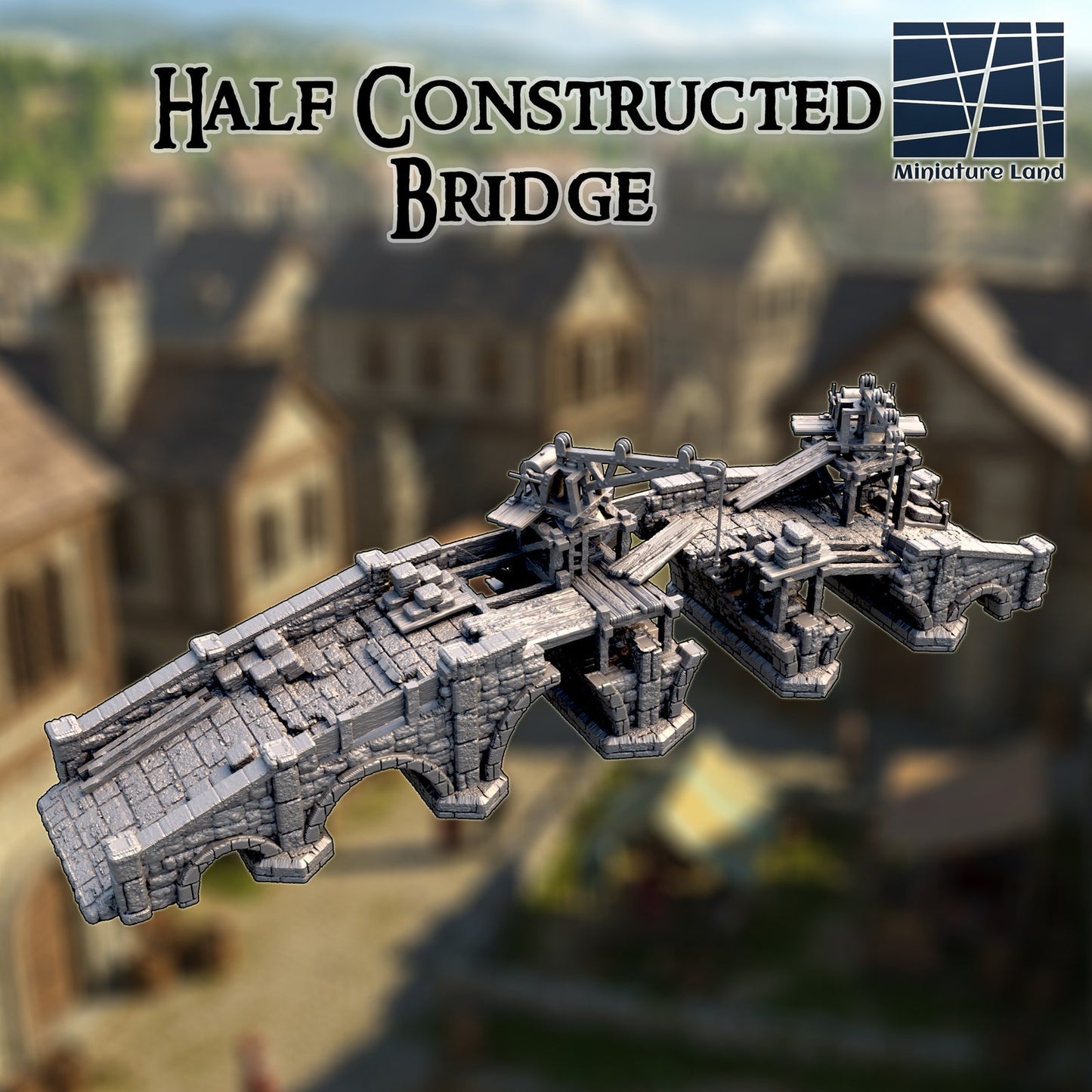 Half Constructed Bridge DND Terrain 28mm