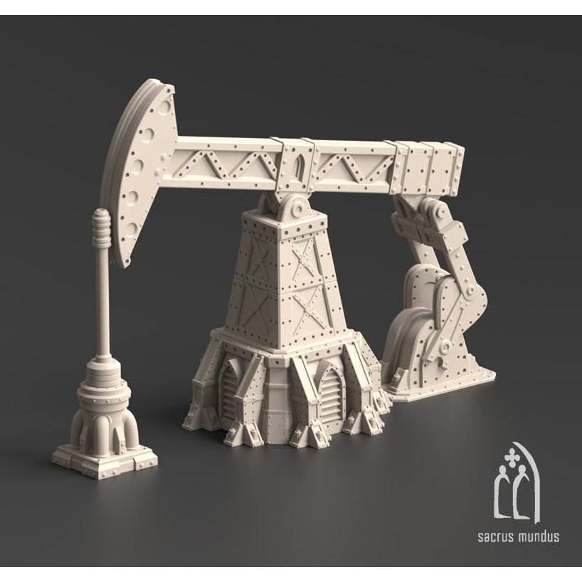 Imperial Oil Field Grimdark Sci Fi Industrial Tabletop Terrain
