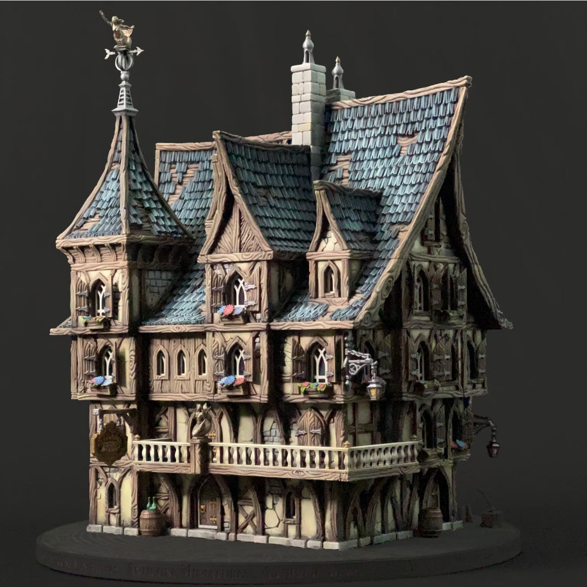Medieval Fantasy Mermaid Inn DND, Wargames Tabletop Terrain