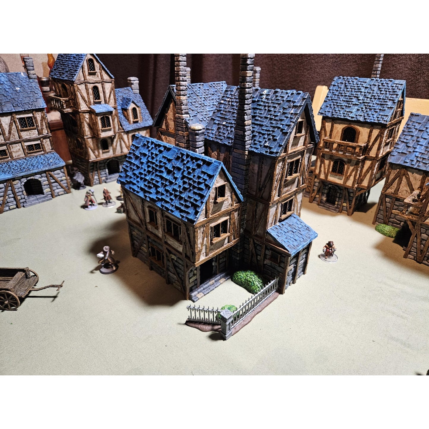 Medieval Town Houses Tabletop Terrain- Terrain Fantasy for D&D, Warhammer 28MM