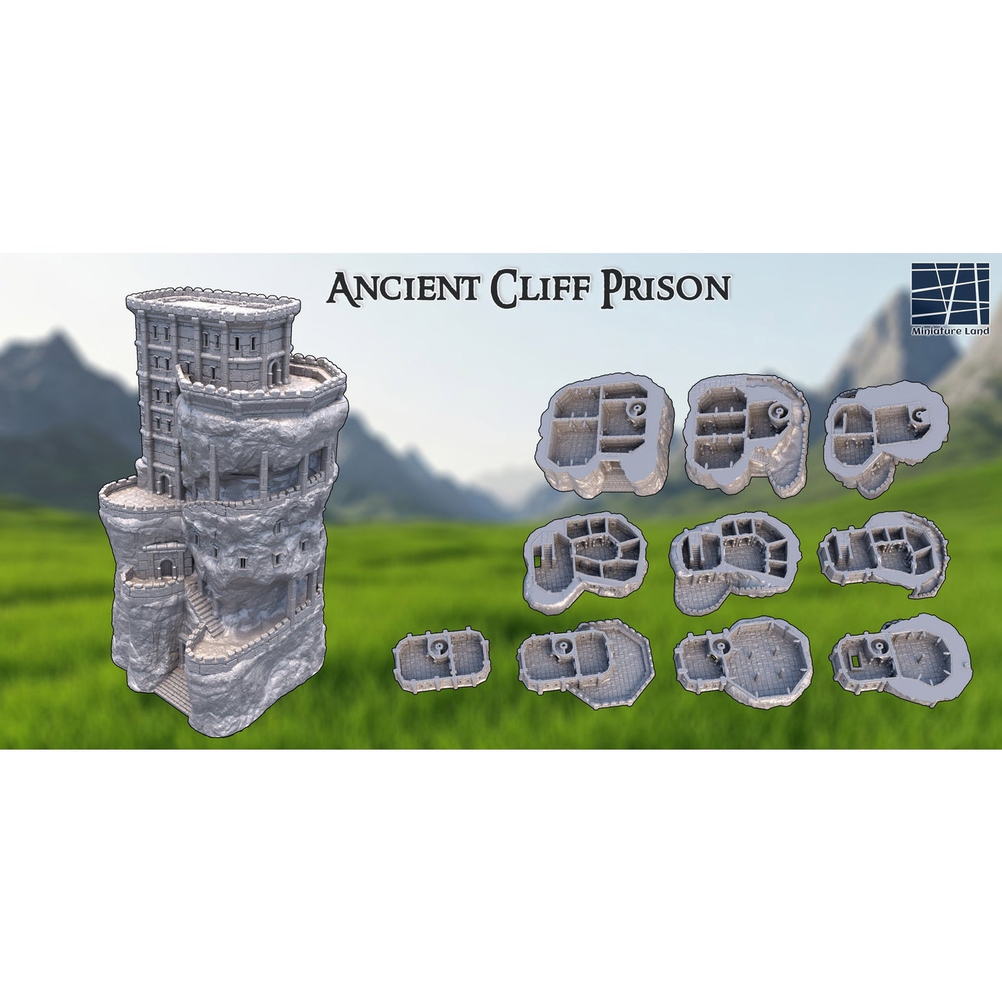 Ancient Cliff Prison DnD Terrain