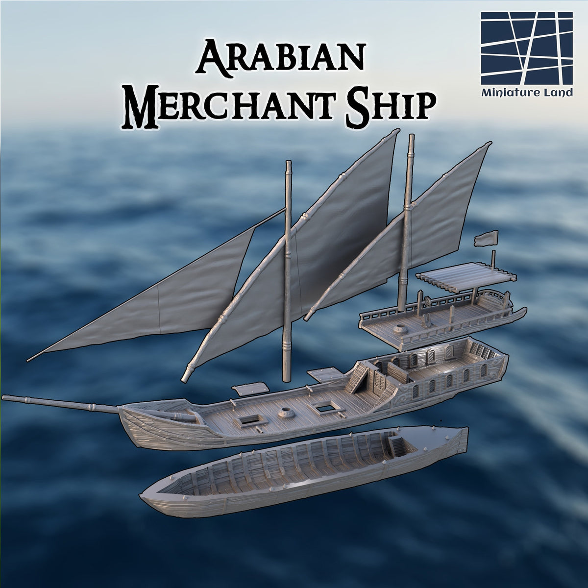 Arabian Merchant Ship DND, Wargames Tabletop Terrain