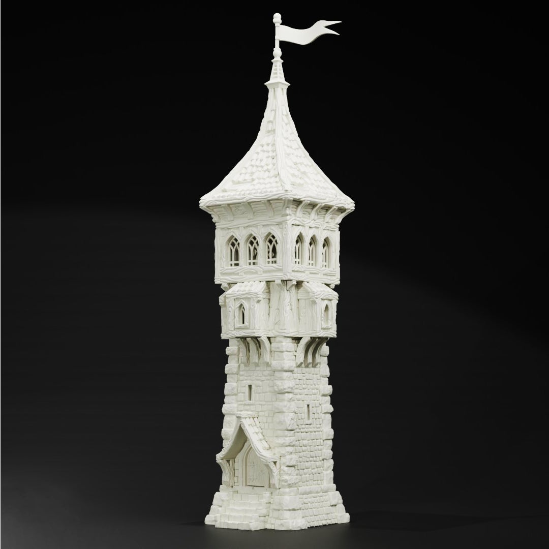 Medieval Guard Tower DND Fantasy Tabletop Terrain