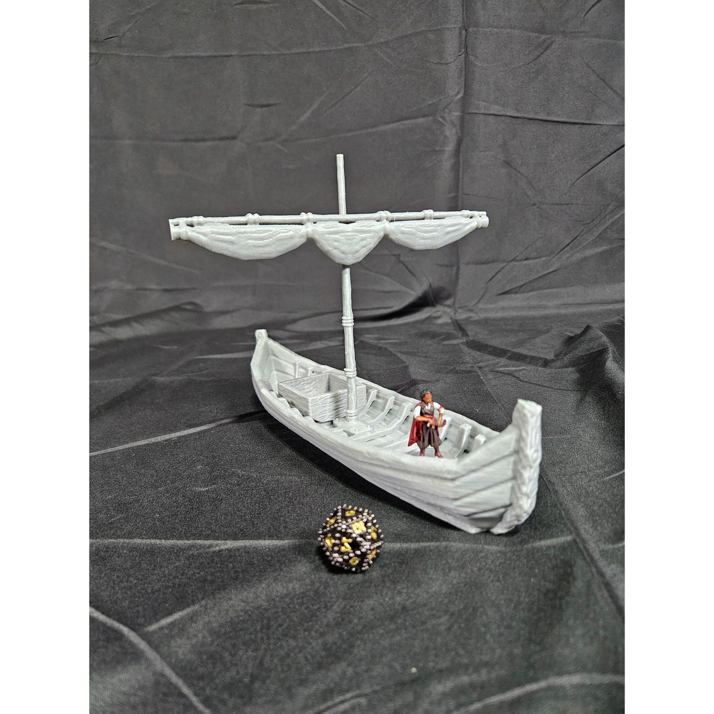 Viking Fishing Boat DND, Wargames Terrain Norse Longboat.