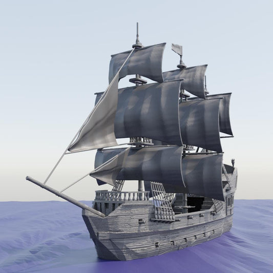 Modular Galley Ship Tabletop Terrain