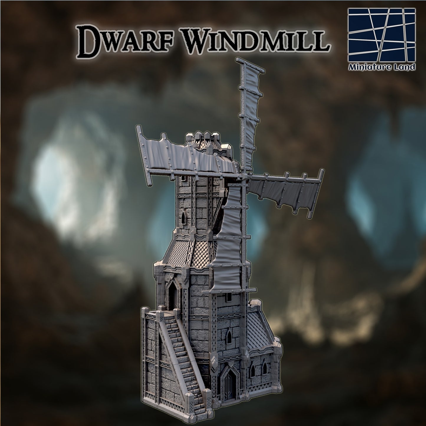 Dwarf Windmill DND Terrain Building