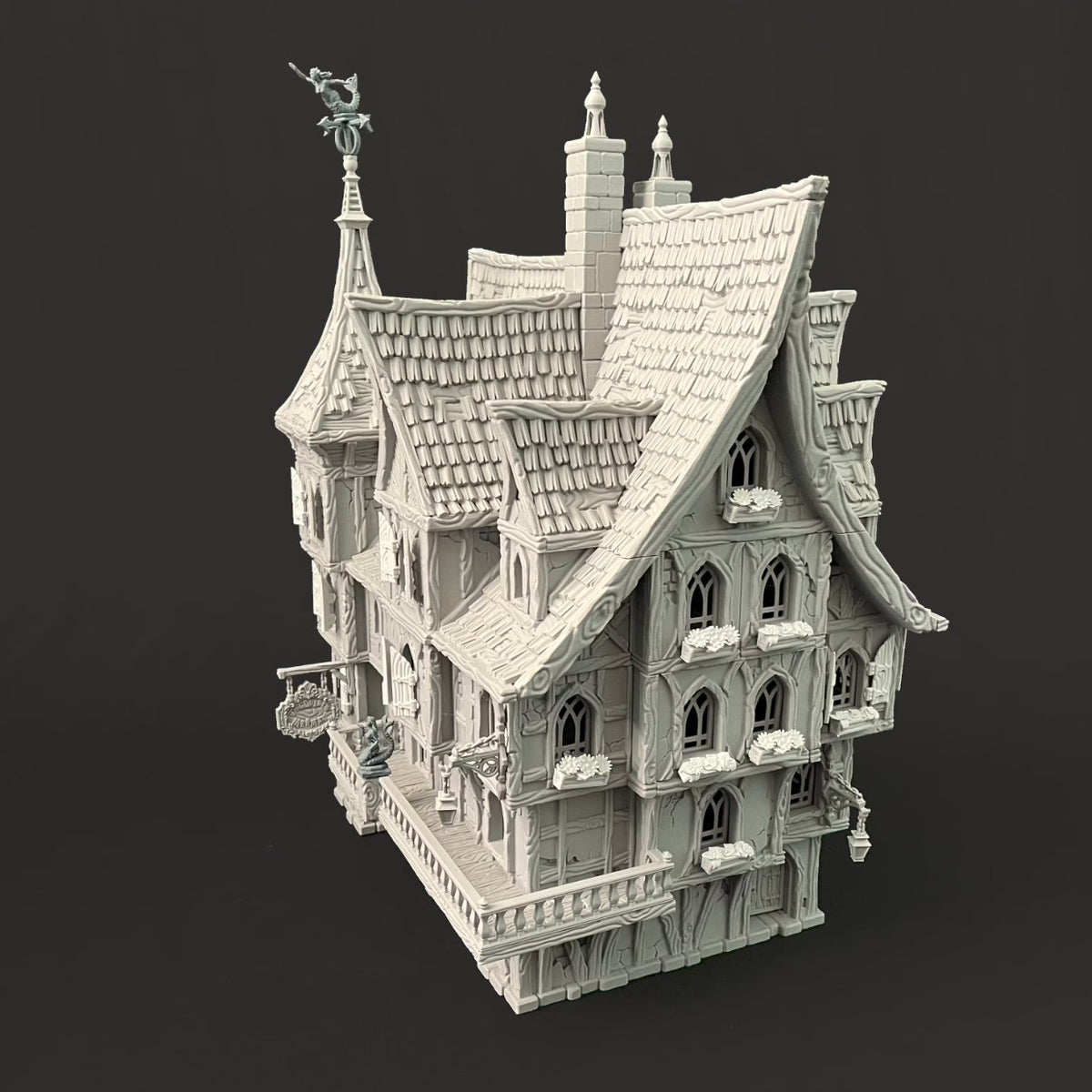 Medieval Fantasy Mermaid Inn DND, Wargames Tabletop Terrain