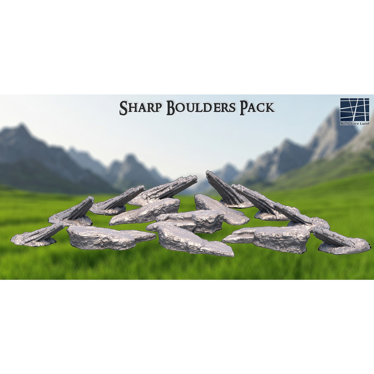 Sharp Boulders Pack DND Modular Scatter Terrain