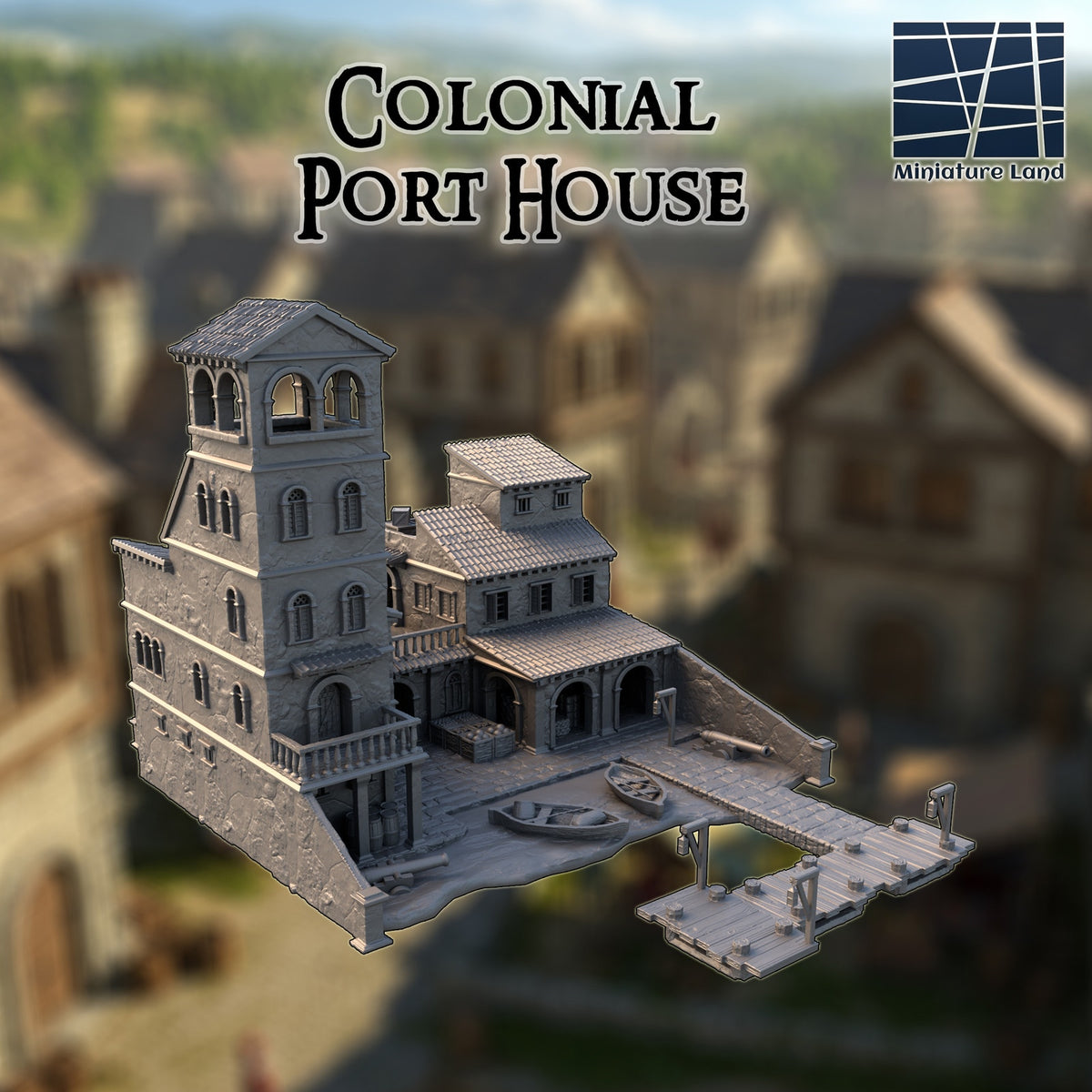 Colonial Port House DND Harbor Tabletop Terrain
