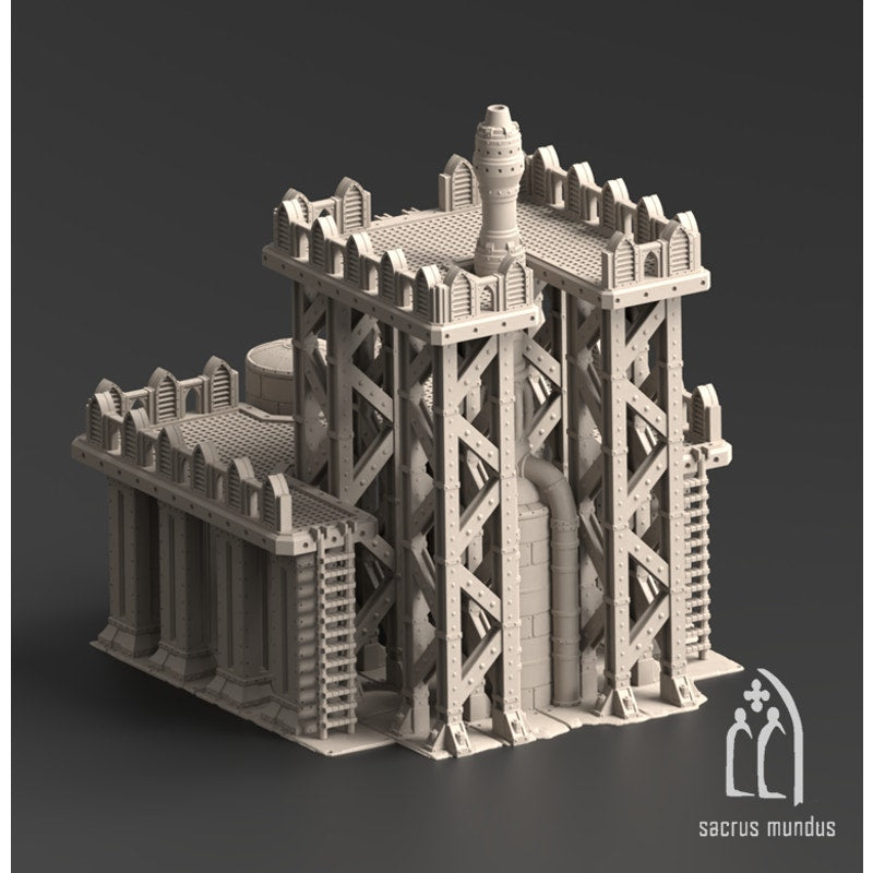 Imperial Oil Field Grimdark Sci Fi Industrial Tabletop Terrain