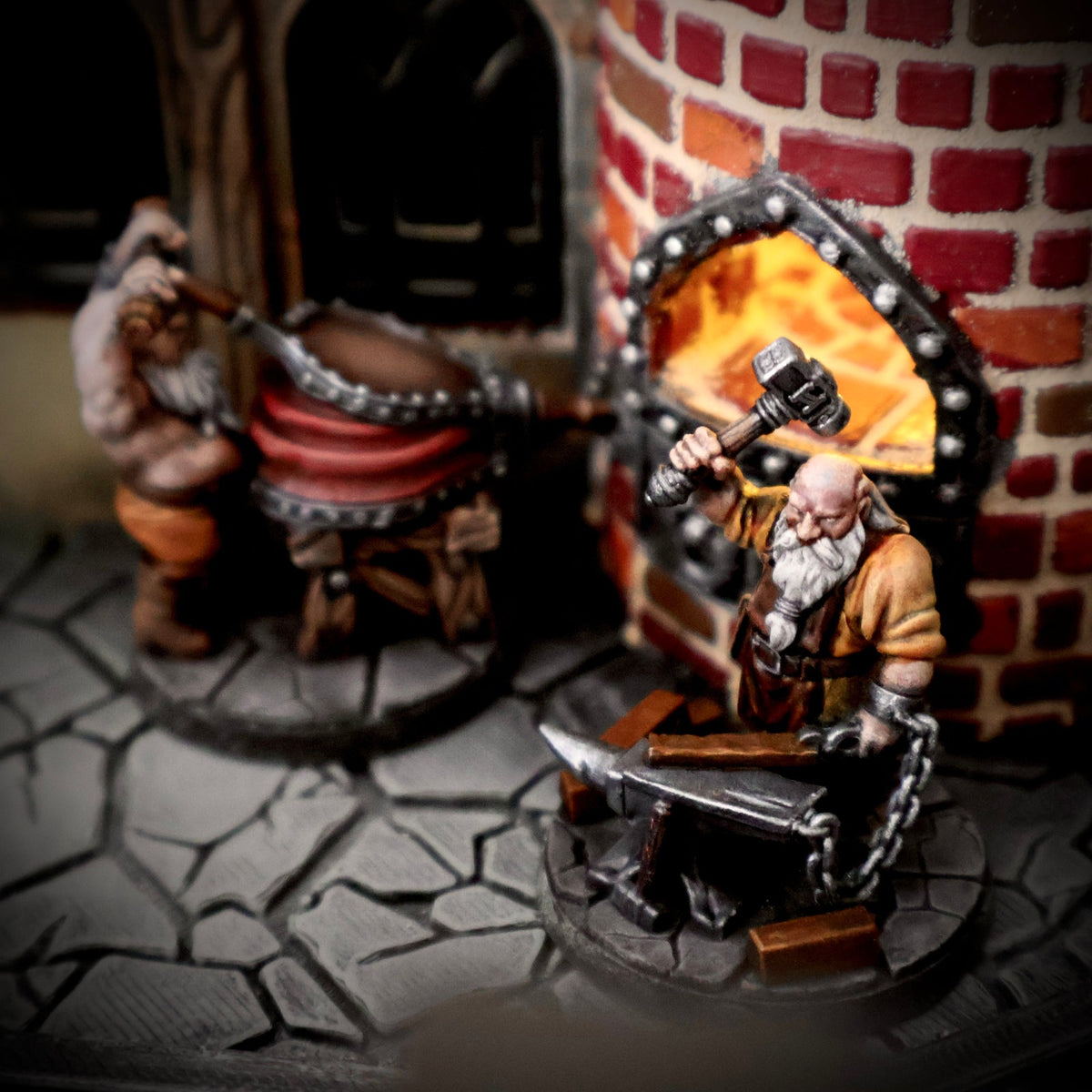Medieval Forge Building DND Fantasy Tabletop Terrain