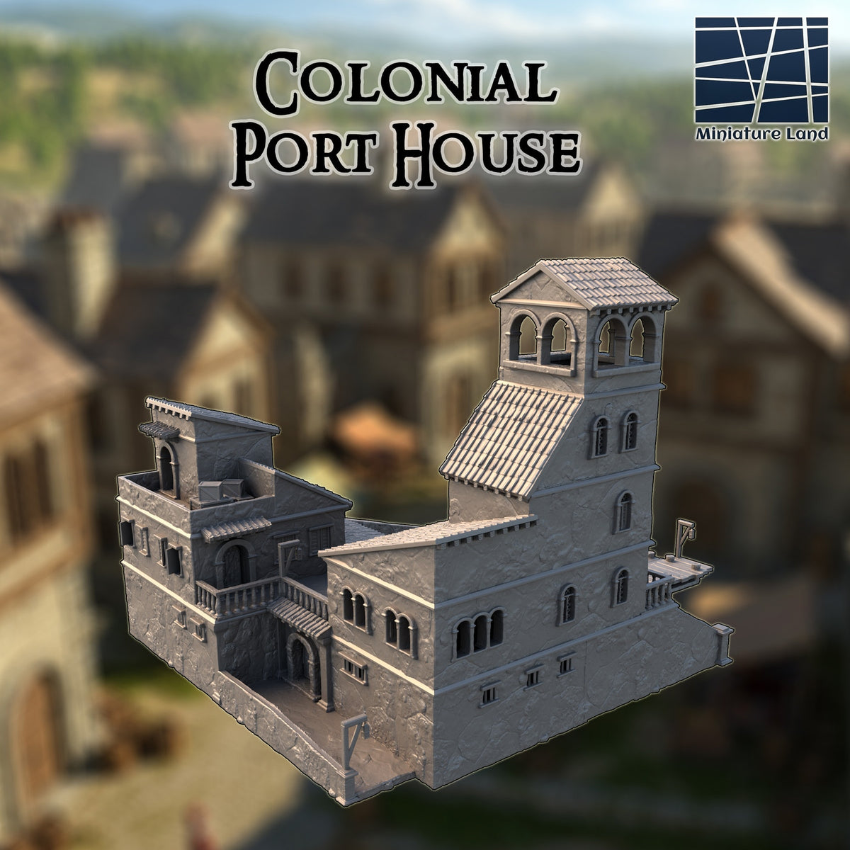 Colonial Port House DND Harbor Tabletop Terrain