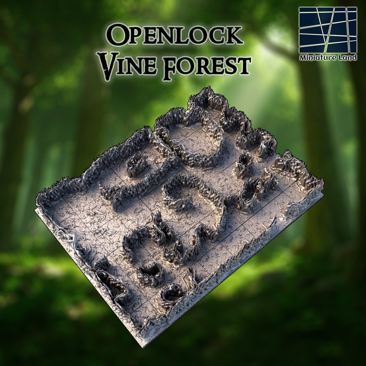 Vine Forest Open Lock DND, Wargames Tabletop Terrain