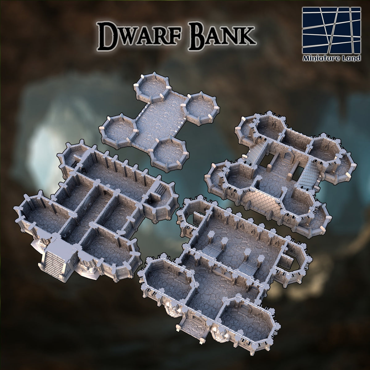 Dwarf Bank DND, Wargames Tabletop Terrain