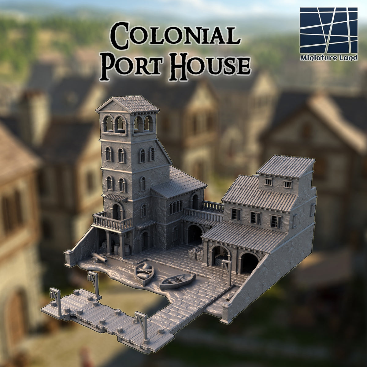 Colonial Port House DND Harbor Tabletop Terrain