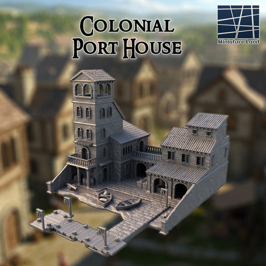 Colonial Port House DND Harbor Tabletop Terrain