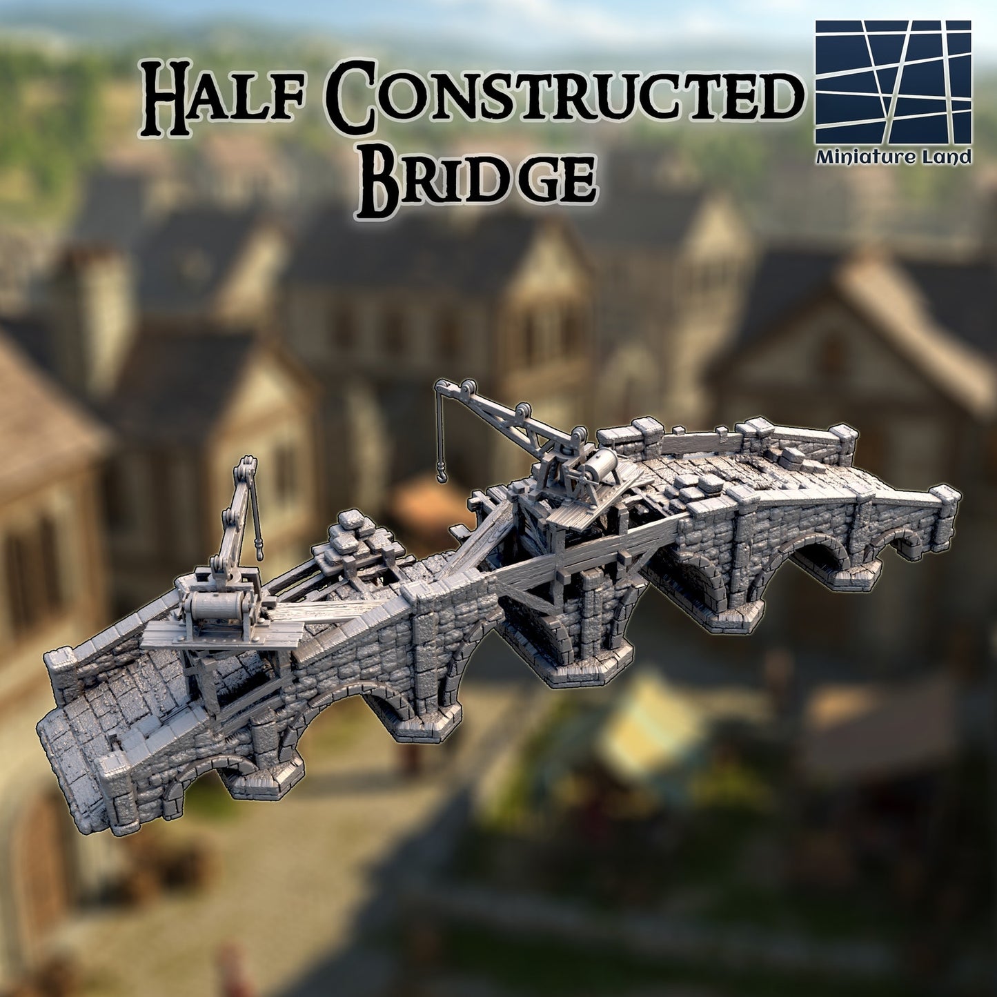 Half Constructed Bridge DND Terrain 28mm