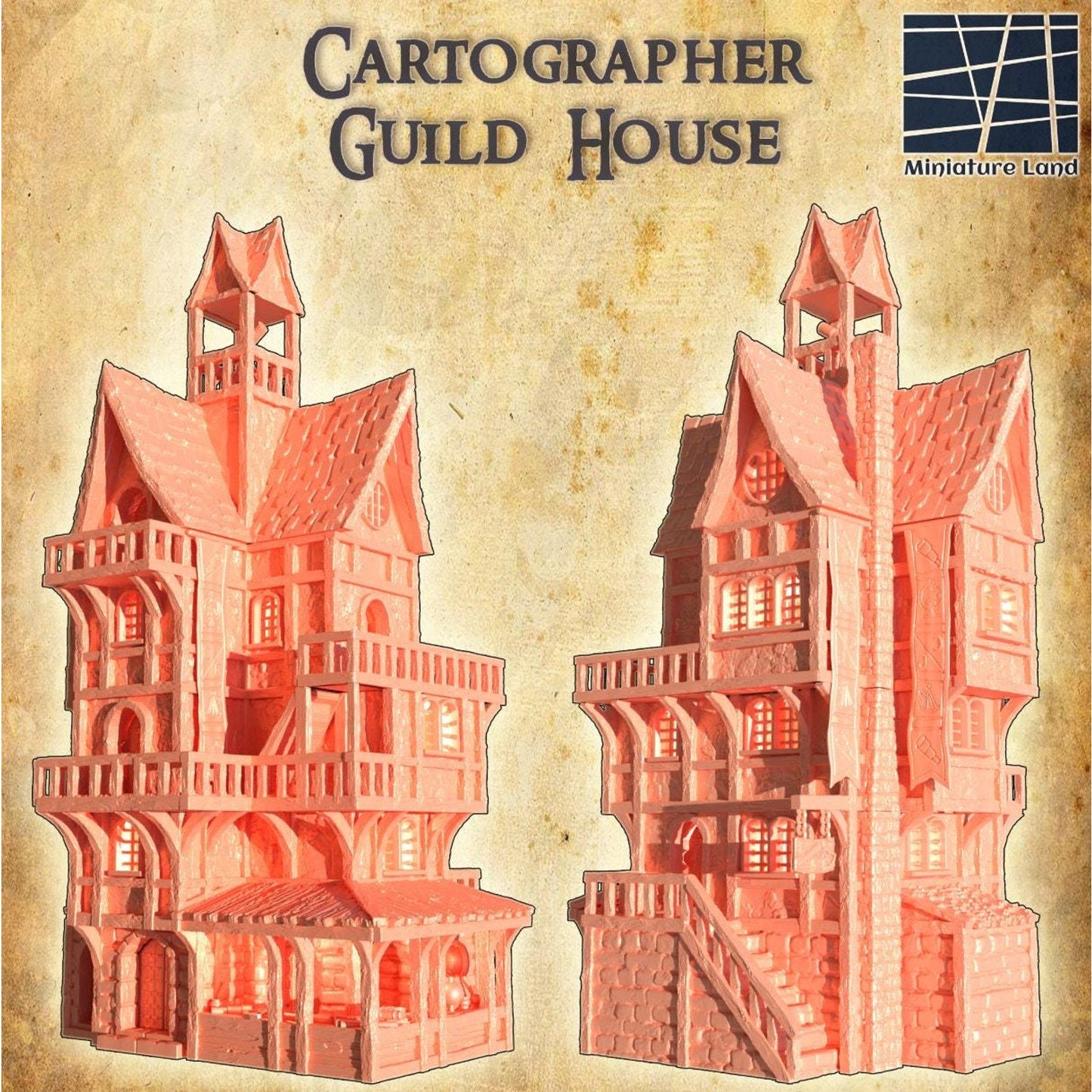 Medieval Map Maker Guild House DND Terrain