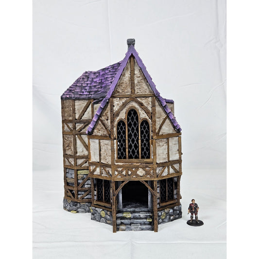 Medieval Book Seller Shop Tabletop Terrain- Fantasy for D&D, Warhammer 28MM