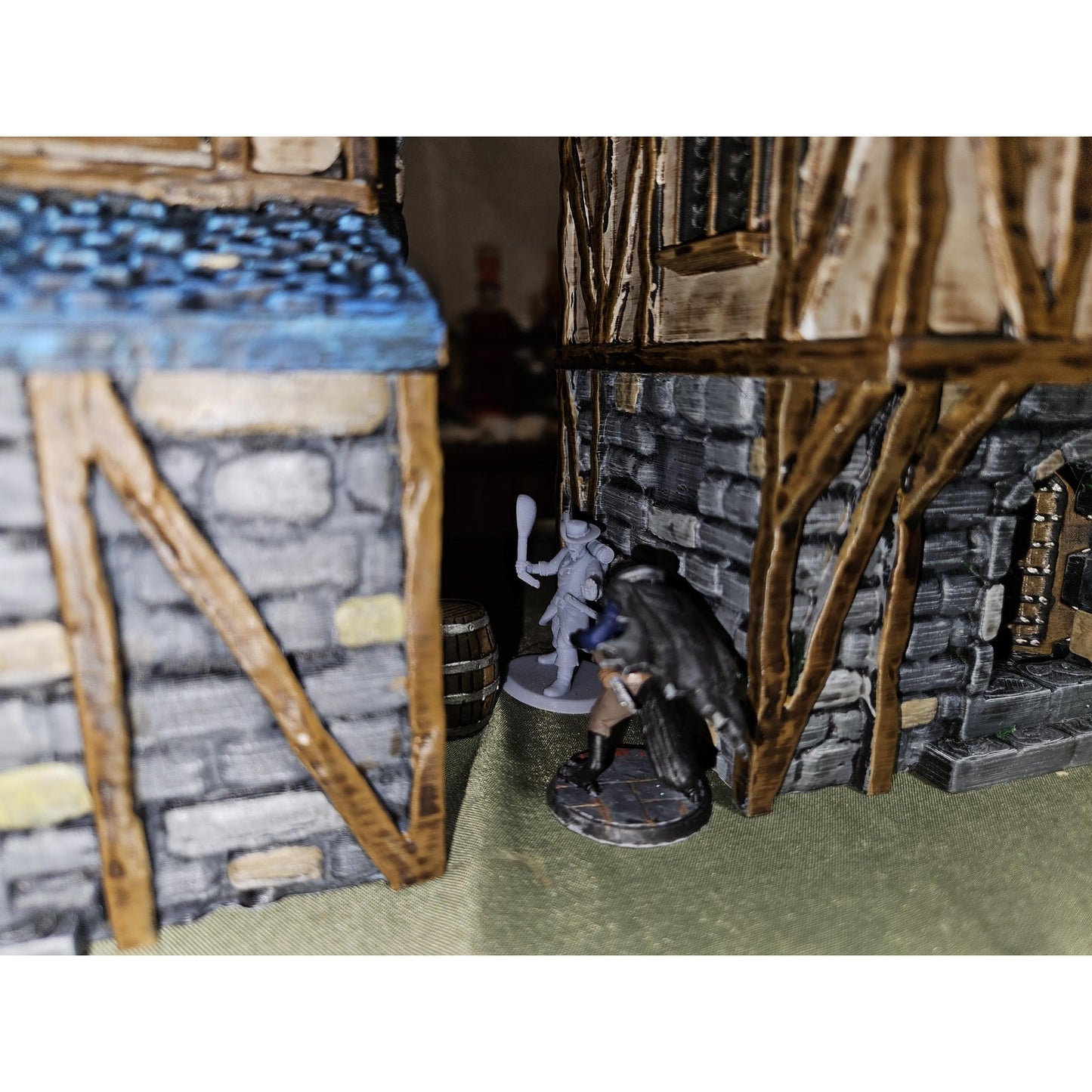 Medieval Town Houses Tabletop Terrain- Terrain Fantasy for D&D, Warhammer 28MM