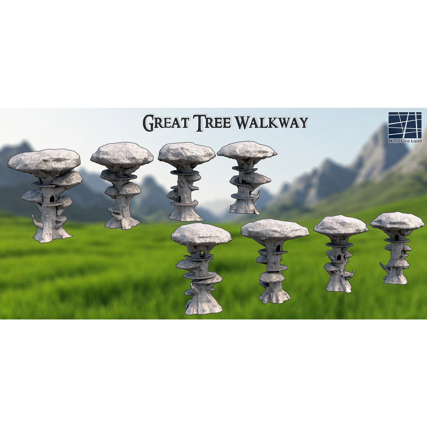 Great Tree Walkway Fantasy DND Terrain 28mm