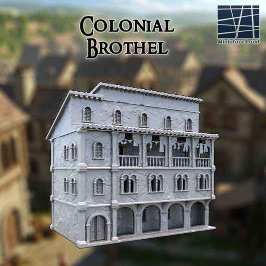 Colonial Brothel DND, Wargames Tabletop Terrain