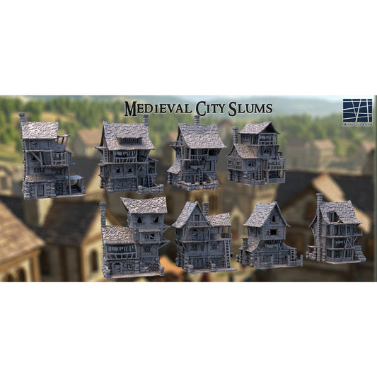 Medieval City Slums DND, Wargames Tabletop Terrain