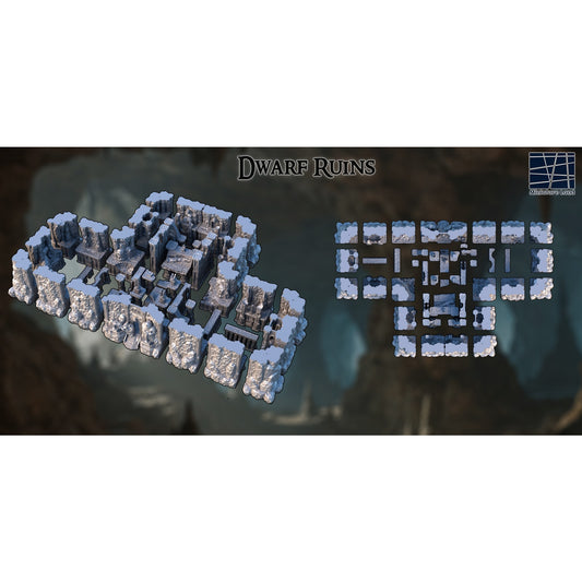 Dwarven Ruins DND, Wargames Tabletop Terrain